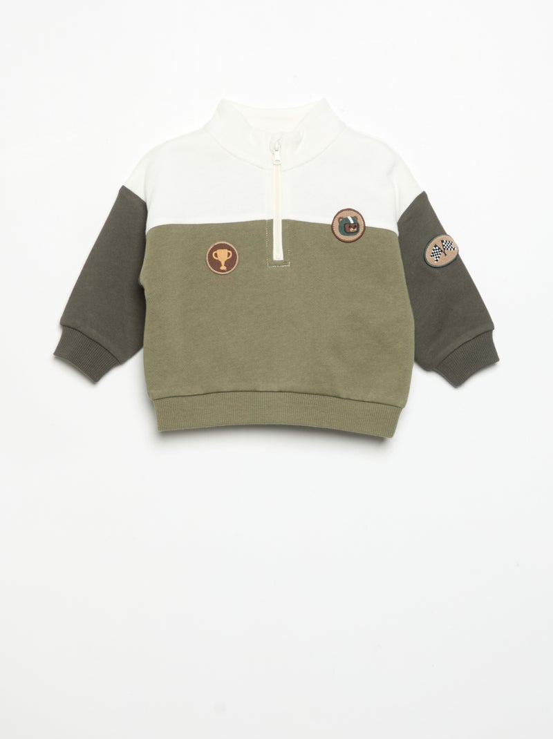 Ensemble sweat + pantalon de jogging Vert - Kiabi