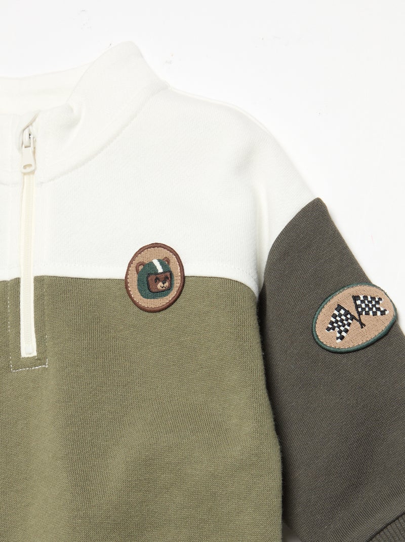 Ensemble sweat + pantalon de jogging Vert - Kiabi