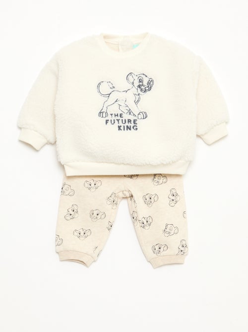 Ensemble sweat + pantalon 'Disney' 'Simba' en coton - Kiabi