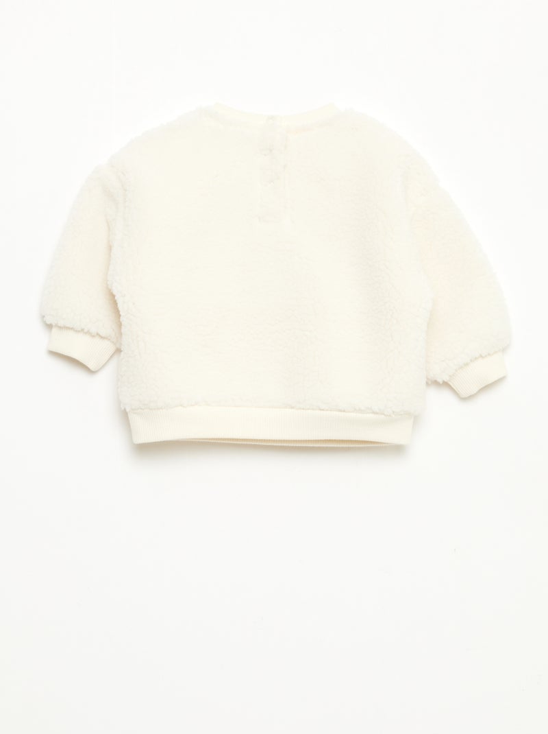 Ensemble sweat + pantalon 'Disney' 'Simba' en coton Blanc - Kiabi