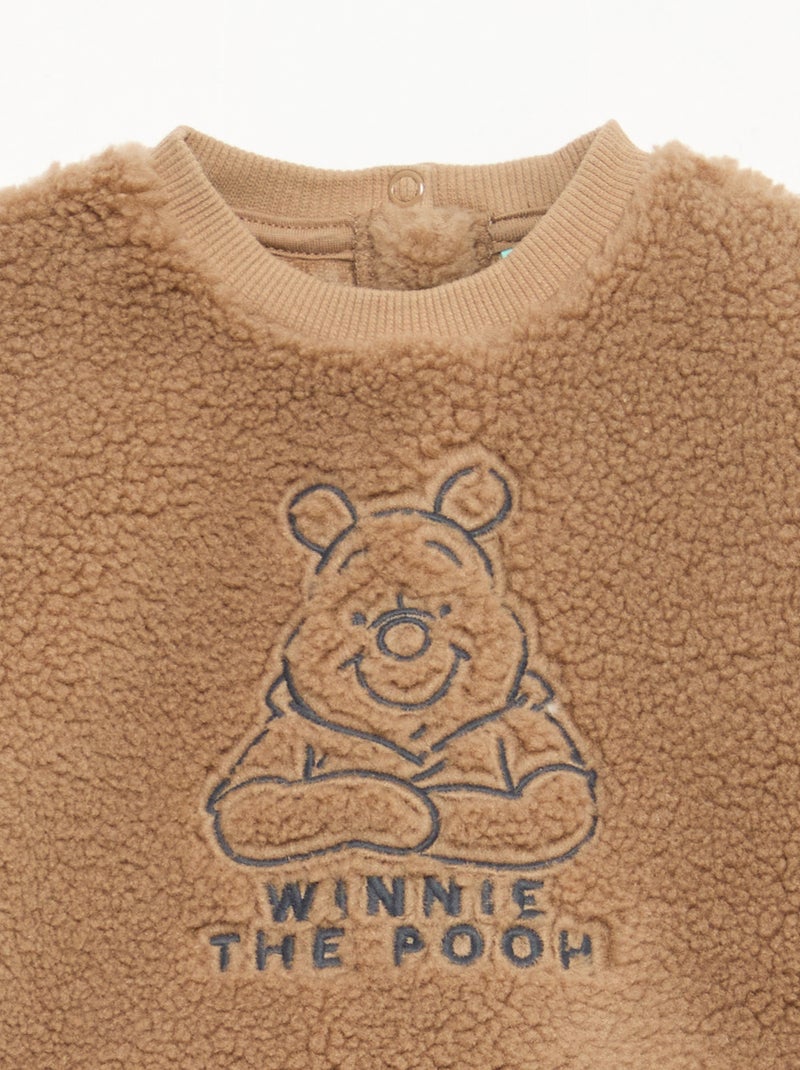 Ensemble sweat + pantalon 'Disney' 'Winnie' en coton Beige - Kiabi