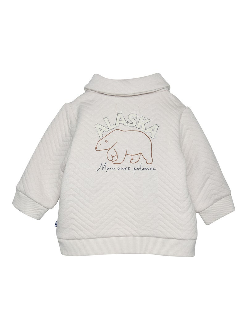Ensemble sweat pantalon en maille Pero Beige - Kiabi