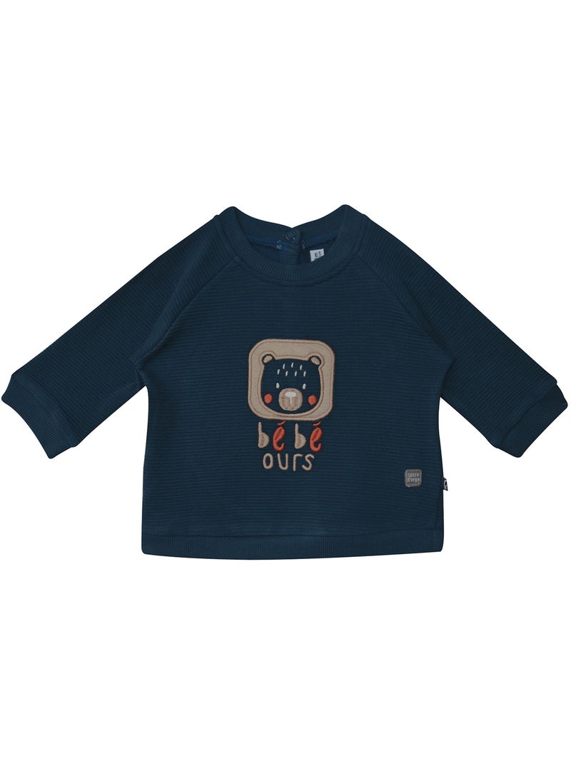 Ensemble sweat pantalon en maille Rezak Bleu - Kiabi