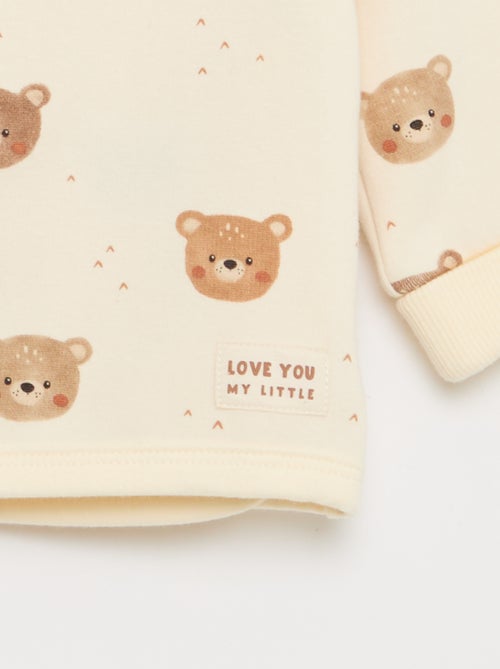 Ensemble sweat + pantalon en molleton - 2 pièces - Kiabi