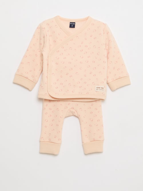 Ensemble sweat + pantalon en molleton - 2 pièces - Kiabi