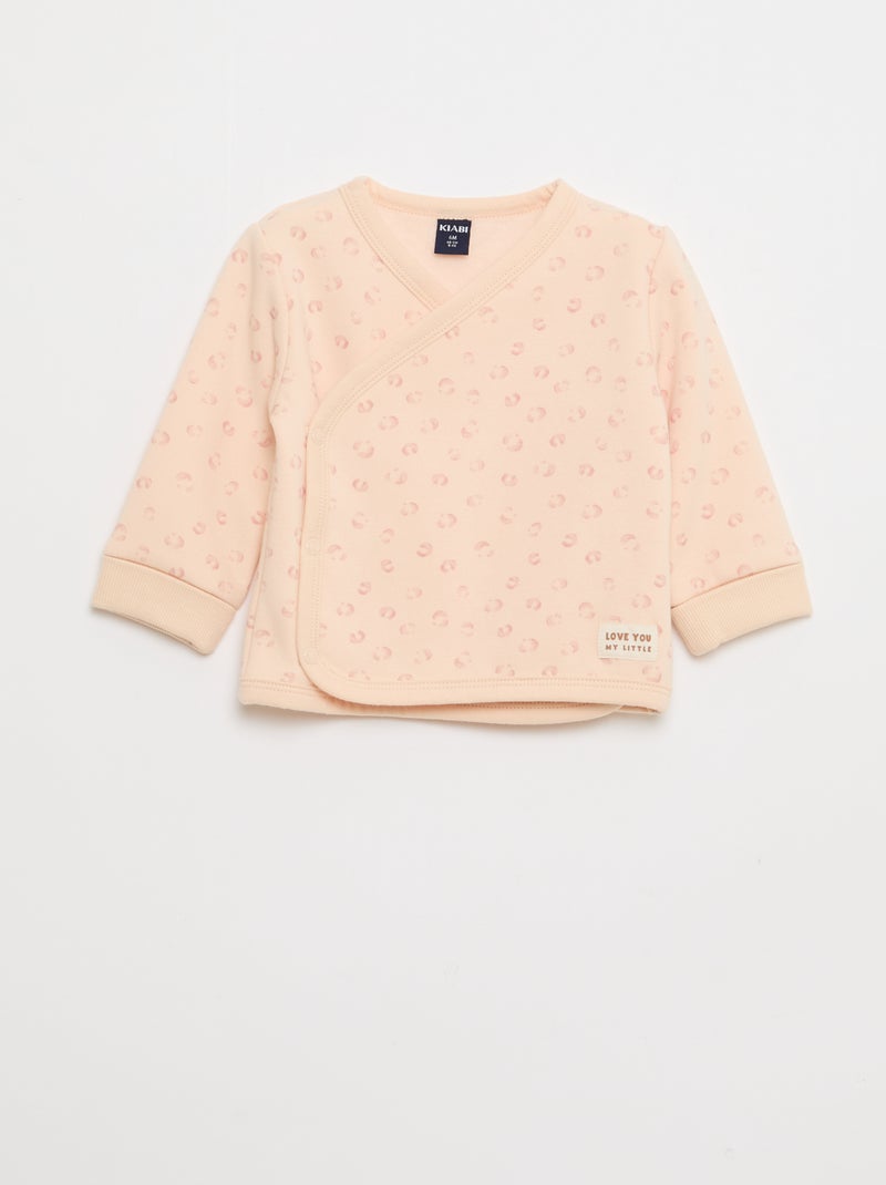Ensemble sweat + pantalon en molleton - 2 pièces Rose - Kiabi