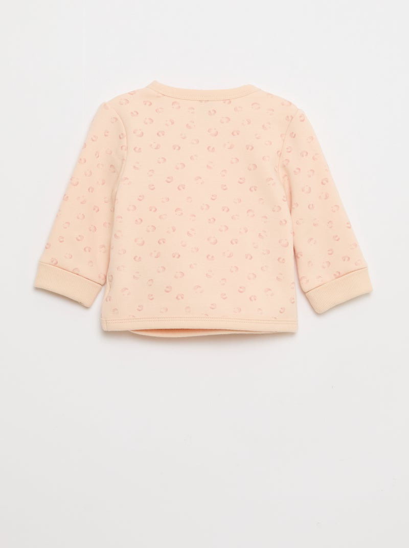 Ensemble sweat + pantalon en molleton - 2 pièces Rose - Kiabi