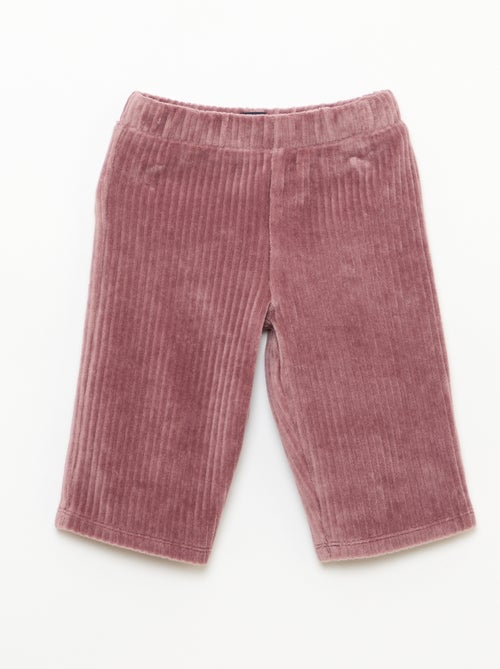 Ensemble sweat + pantalon en velours côtelé - Kiabi