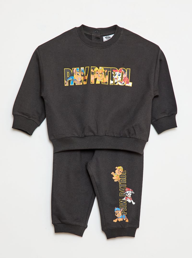 Ensemble sweat pantalon 'Pat' Patrouille' Noir Bébé garçon