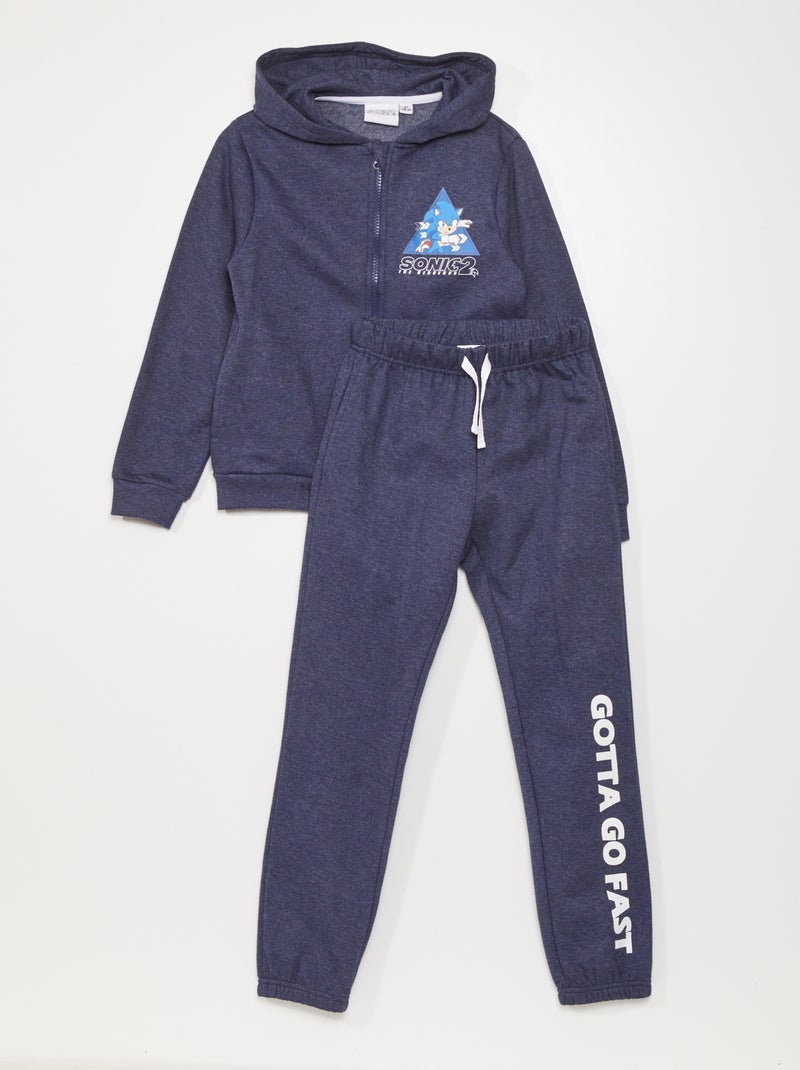 Ensemble sweat + pantalon 'Sonic' Bleu marine - Kiabi