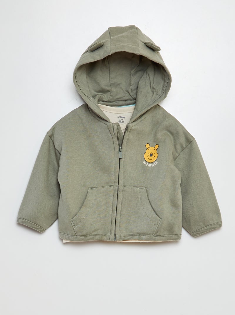 Ensemble sweat + pantalon + t-shirt 'Disney' - 3 pièces Vert - Kiabi