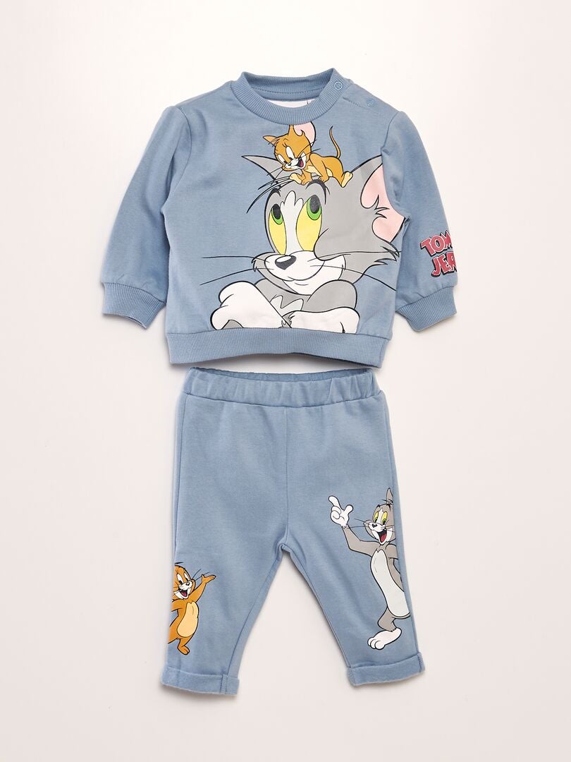 Ensemble Sweat + Pantalon 'Tom et Jerry' - 2 pièces Gris - Kiabi