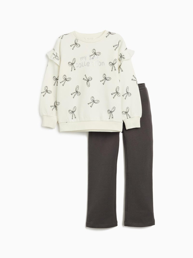 Ensemble sweat-shirt et legging, MO Fashion Blanc - Kiabi