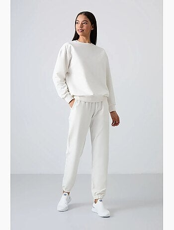 Ensemble sweat-shirt et pantalon oversize à col rond tommy