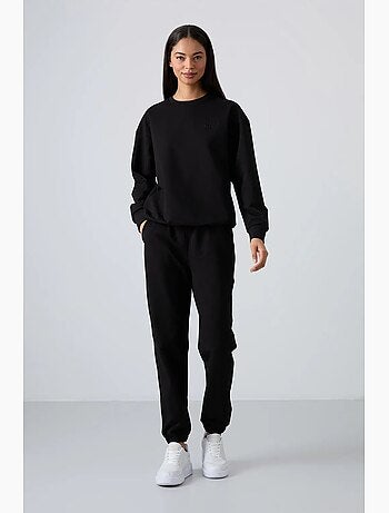 Ensemble sweat-shirt et pantalon oversize à col rond tommy