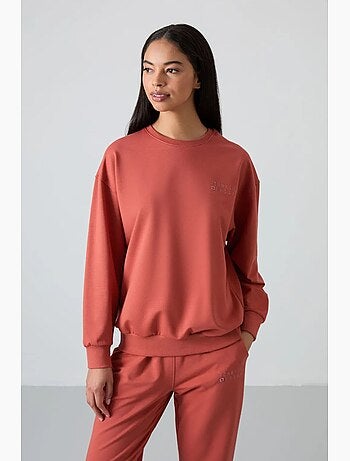 Ensemble sweat-shirt et pantalon oversize à col rond tommy