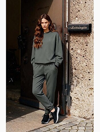 Ensemble sweat-shirt et pantalon oversize à col rond tommy