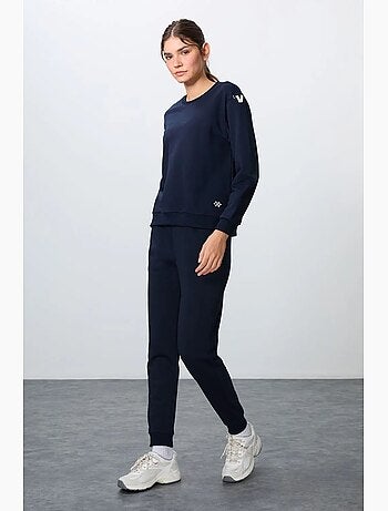 Ensemble sweat-shirt et pantalon oversize en coton mélangé tommy