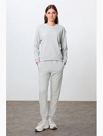 Ensemble sweat-shirt et pantalon oversize en coton mélangé tommy