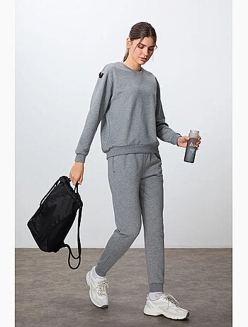 Ensemble sweat-shirt et pantalon oversize en coton mélangé tommy