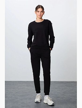 Ensemble sweat-shirt et pantalon oversize en coton mélangé tommy