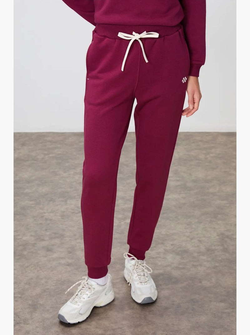 Ensemble sweat-shirt et pantalon oversize en coton mélangé tommy Rouge bordeaux - Kiabi