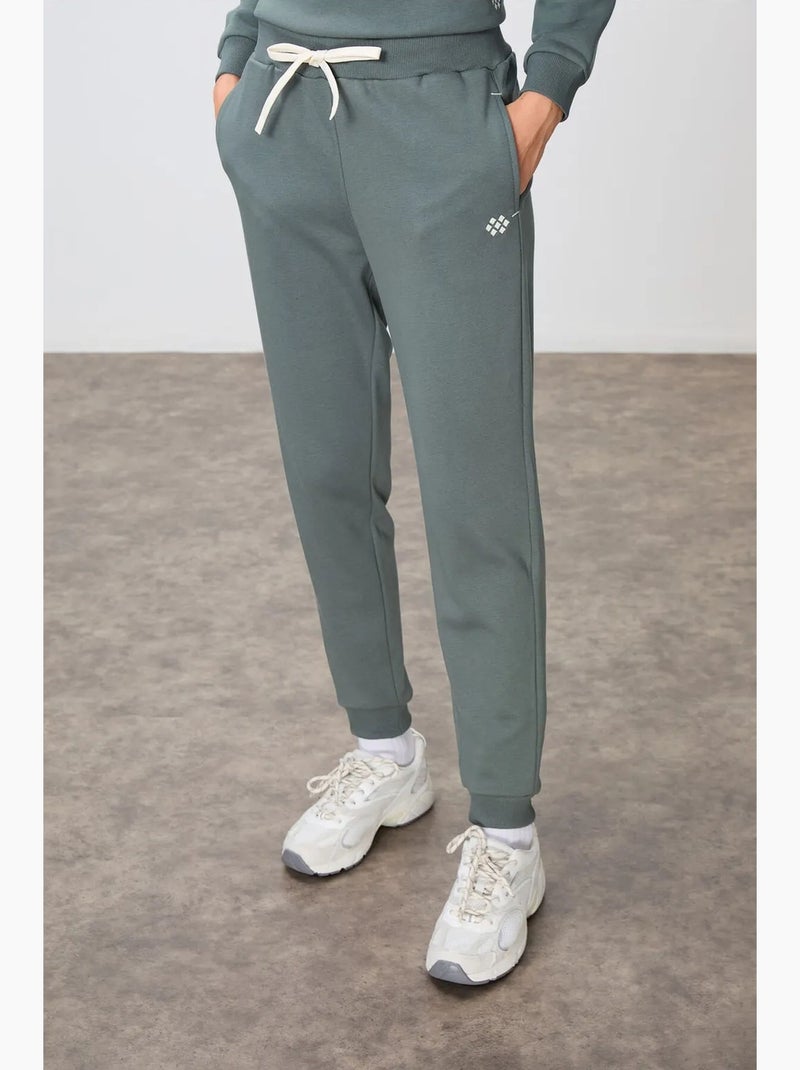 Ensemble sweat-shirt et pantalon oversize en coton mélangé tommy Vert - Kiabi