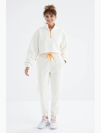 Ensemble sweat-shirt et pantalon oversize en molleton tommy