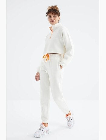 Ensemble sweat-shirt et pantalon oversize en molleton tommy