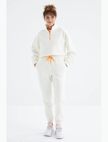 Ensemble sweat-shirt et pantalon oversize en molleton tommy