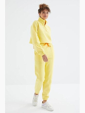 Ensemble sweat-shirt et pantalon oversize en molleton tommy