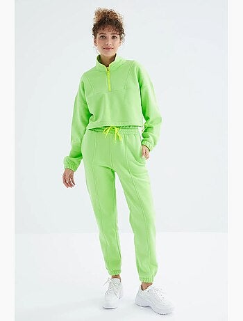 Ensemble sweat-shirt et pantalon oversize en molleton tommy