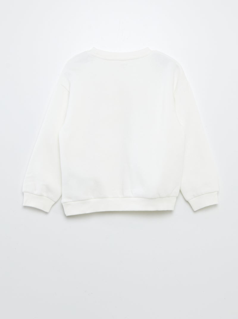 Ensemble sweat + short cycliste imprimé Blanc - Kiabi