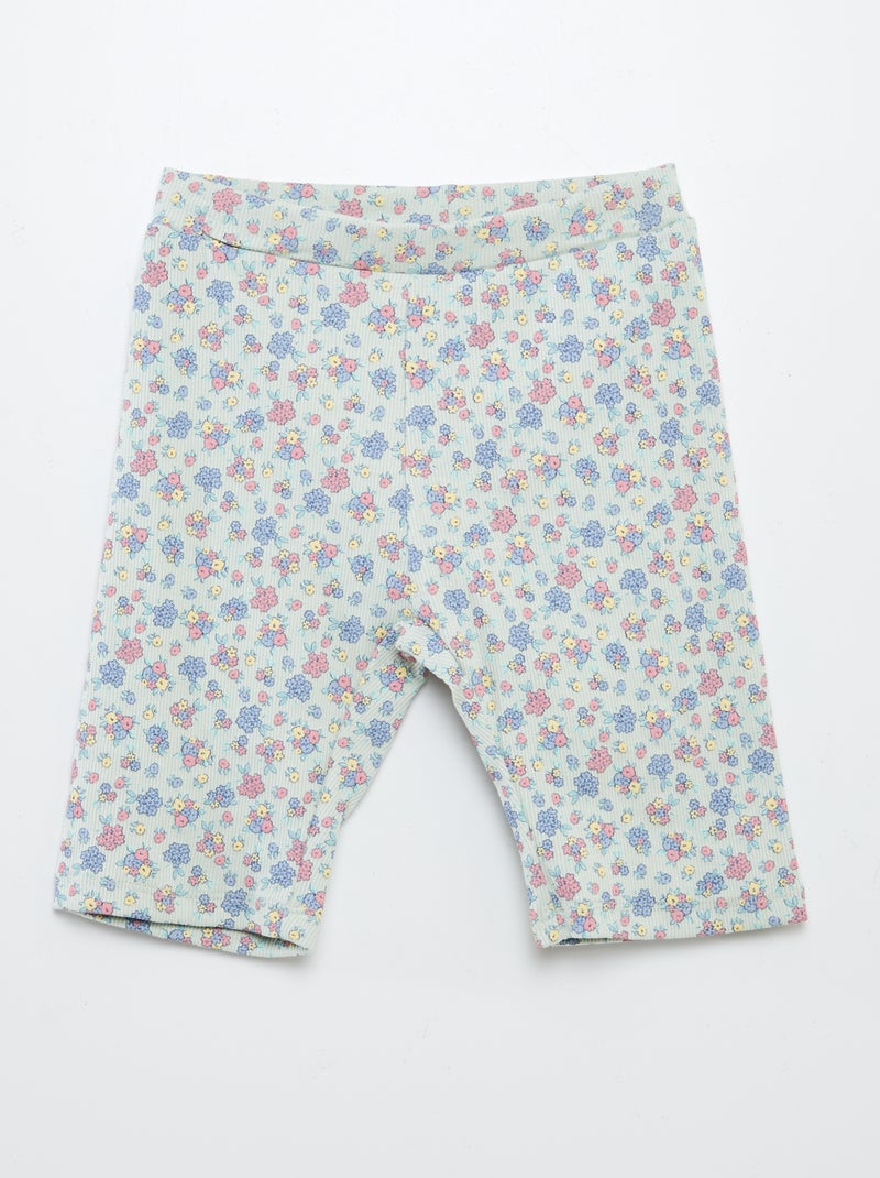 Ensemble sweat + short cycliste imprimé Blanc - Kiabi