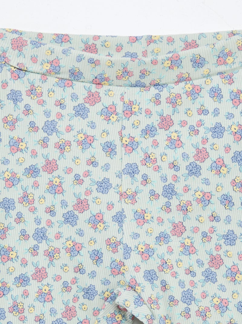 Ensemble sweat + short cycliste imprimé Blanc - Kiabi