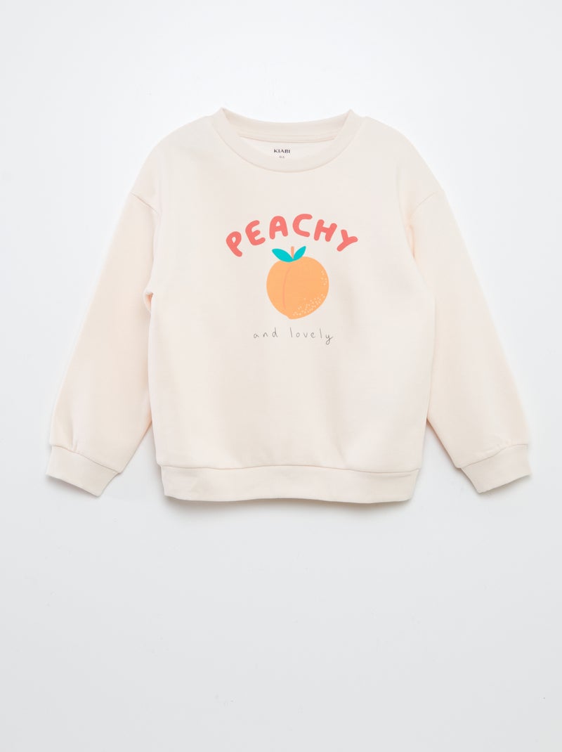 Ensemble sweat + short cycliste imprimé Rose - Kiabi