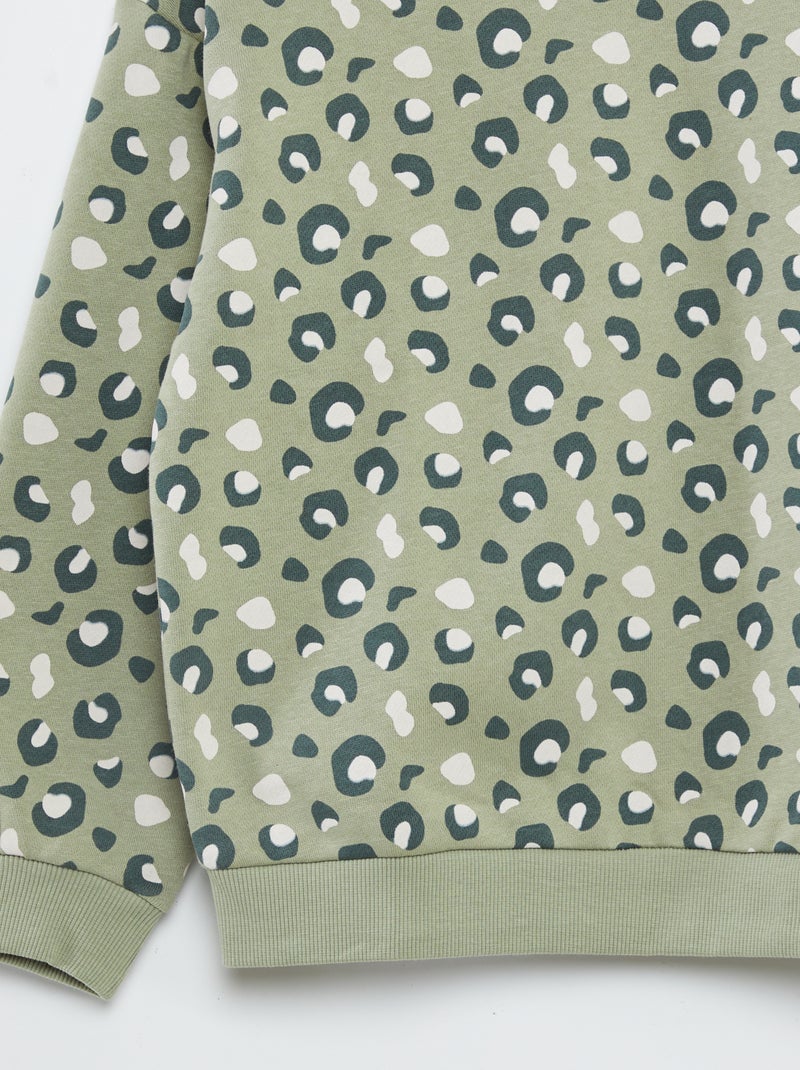 Ensemble sweat + short imprimé - 2 pièces VERT - Kiabi