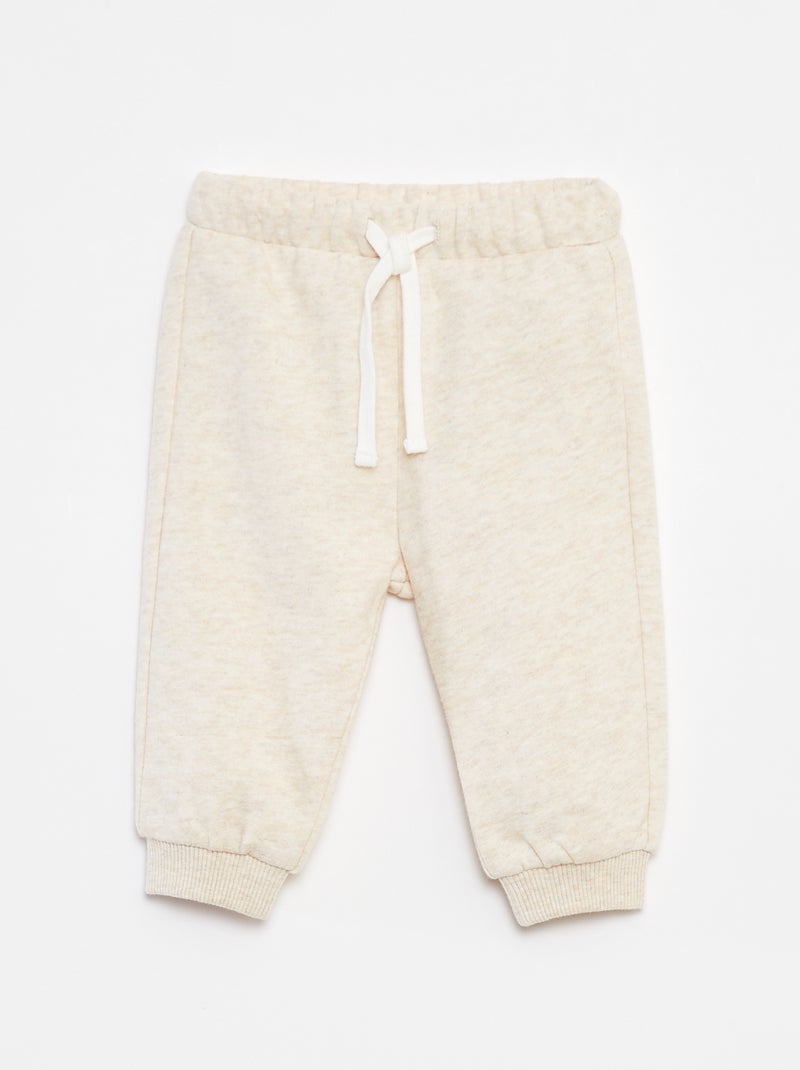 Ensemble Sweat + t-shirt + jogging - 3 pièces Beige - Kiabi