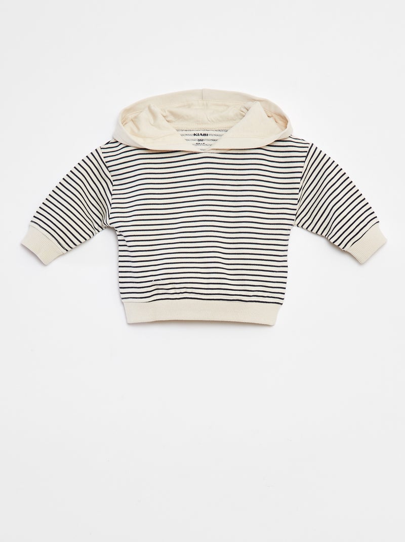 Ensemble Sweat + t-shirt + jogging - 3 pièces Blanc - Kiabi
