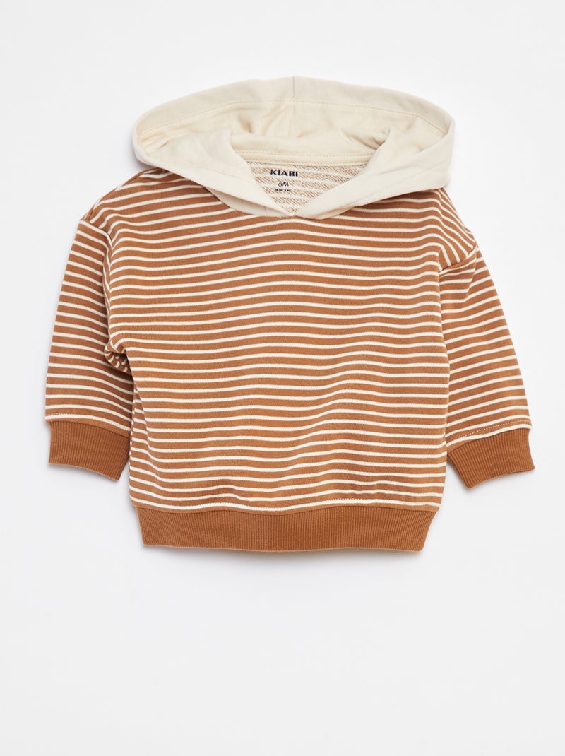 Ensemble Sweat + t-shirt + jogging - 3 pièces Marron - Kiabi