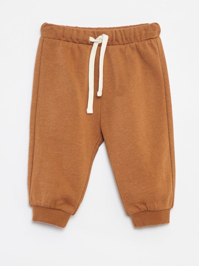 Ensemble Sweat + t-shirt + jogging - 3 pièces Marron - Kiabi