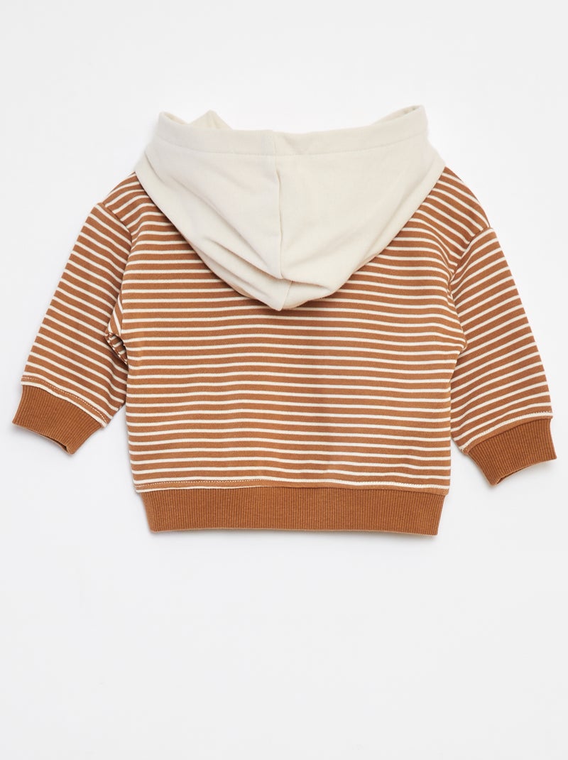 Ensemble Sweat + t-shirt + jogging - 3 pièces Marron - Kiabi