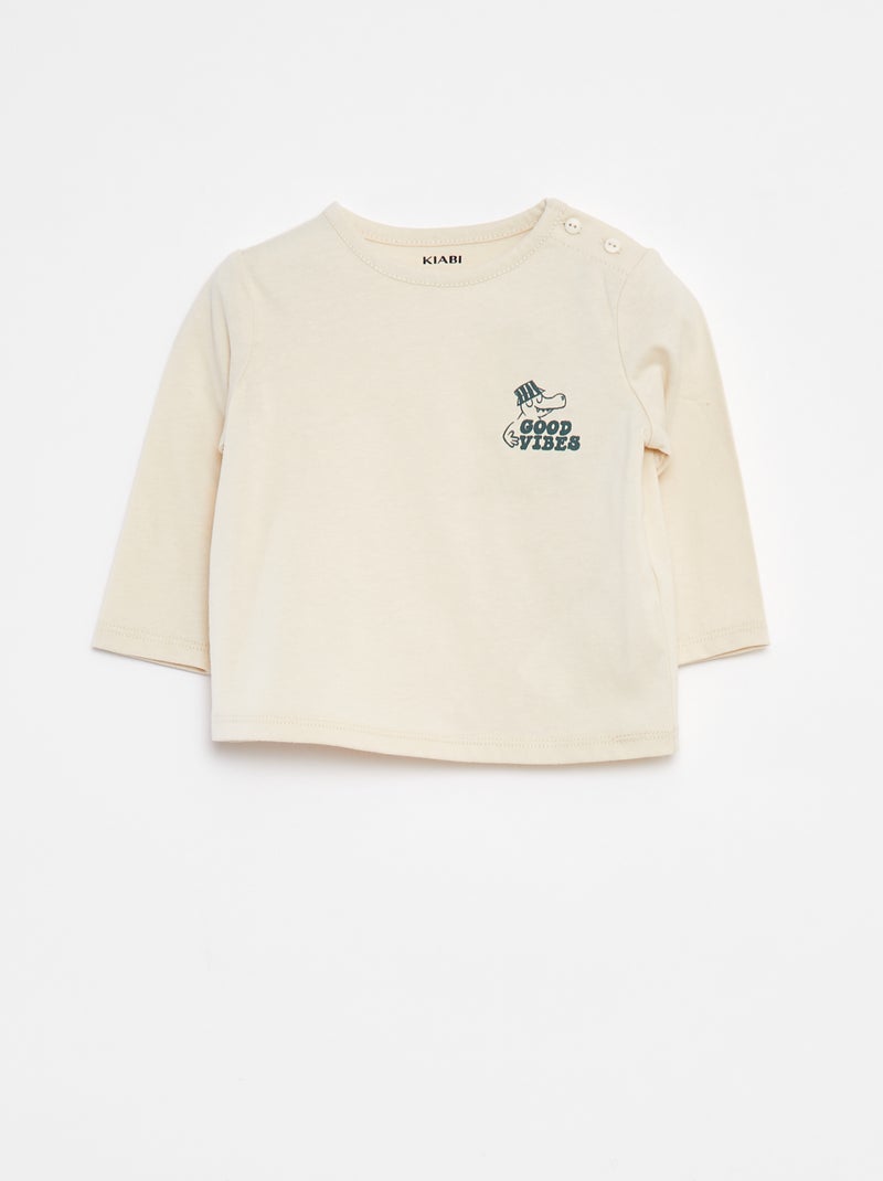 Ensemble Sweat + t-shirt + jogging - 3 pièces Vert - Kiabi