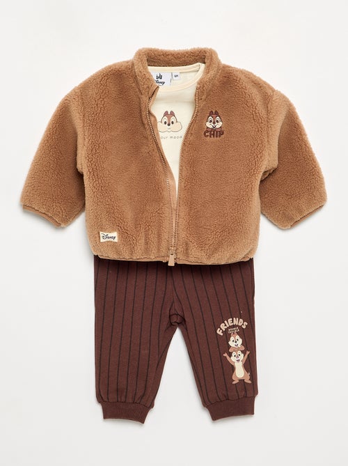 Ensemble sweat + t-shirt + pantalon 'Tic & Tac' 'Disney' - 3 pièces - Kiabi