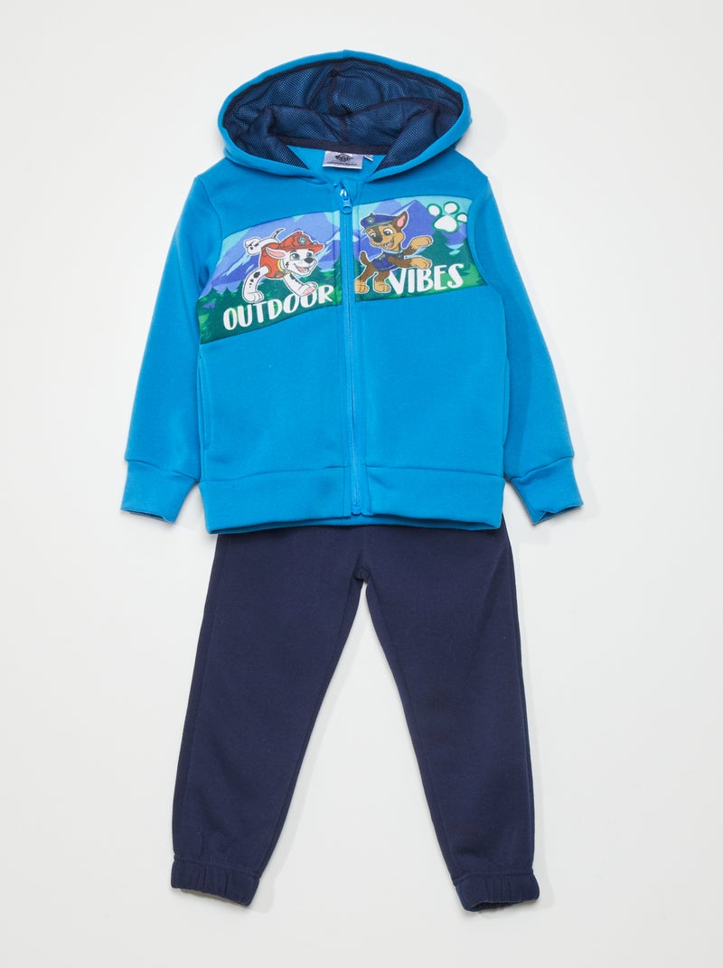 Ensemble sweat zippé + Jogging 'Pat'Patrouille' - 2 pièces bleu - Kiabi