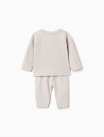 Ensemble T-shirt à manches longues et pantalon à rayures