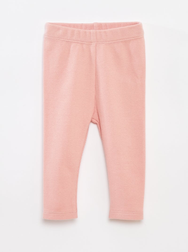 Ensemble t-shirt à manches longues + legging - 2 pièces Blanc - Kiabi