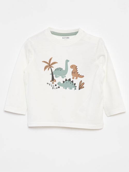 Ensemble t-shirt à manches longues + pantalon - 2 pièces - Kiabi