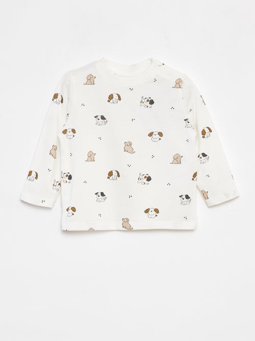 Ensemble t-shirt à manches longues + pantalon - 2 pièces - Kiabi