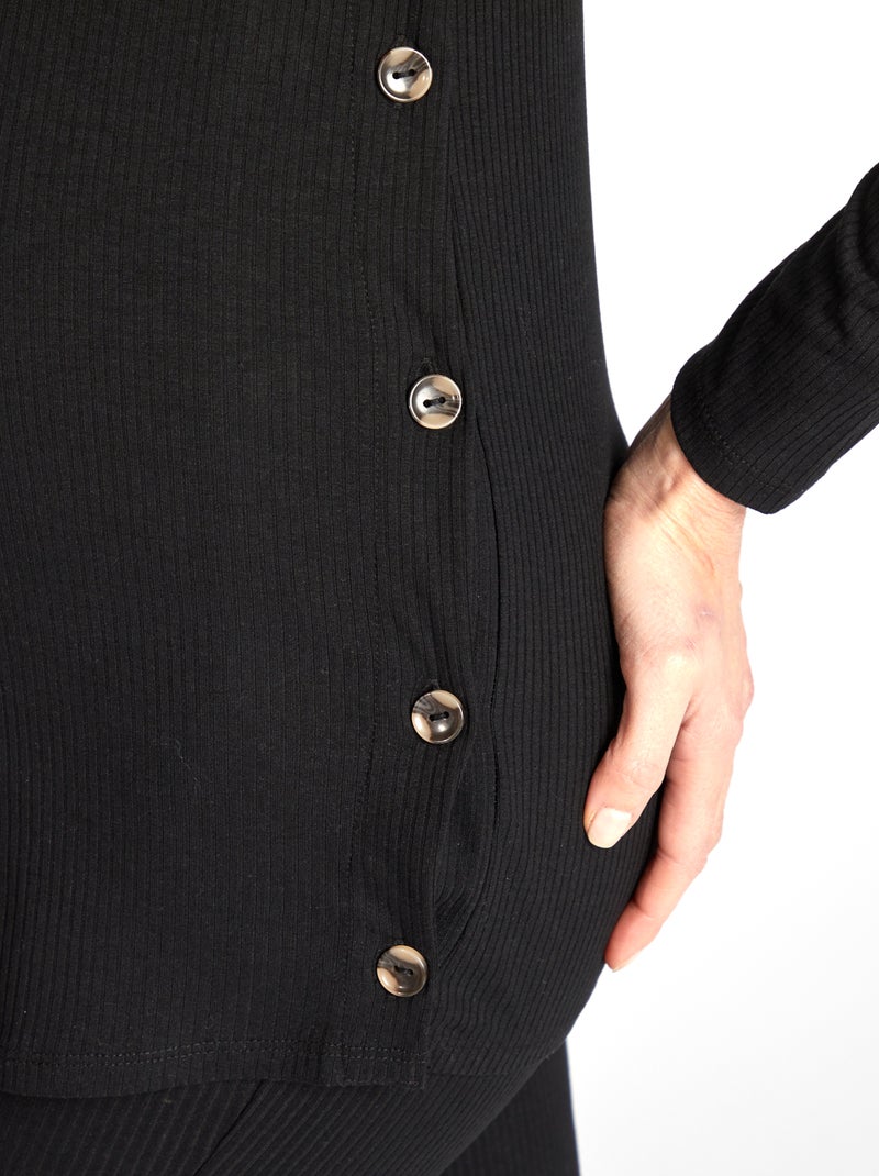 Ensemble t-shirt allaitement + pantalon - 2 pièces noir - Kiabi